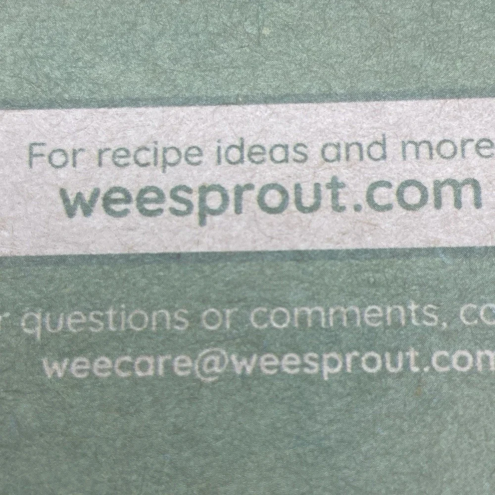 Wee Sprout Baby Food Storage Jars Set of 12 - 4oz with Lids - BPA Free NEW